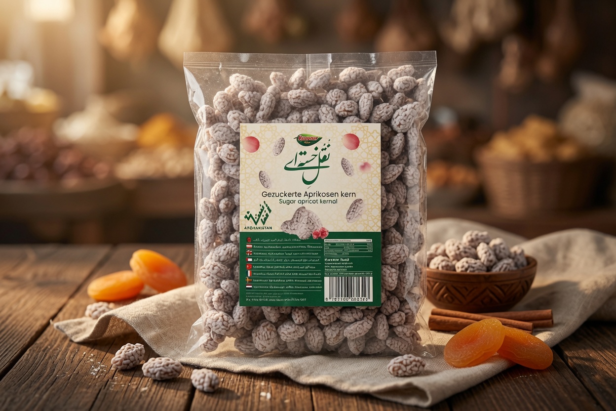 نقل مغز زردآلو (شکری)