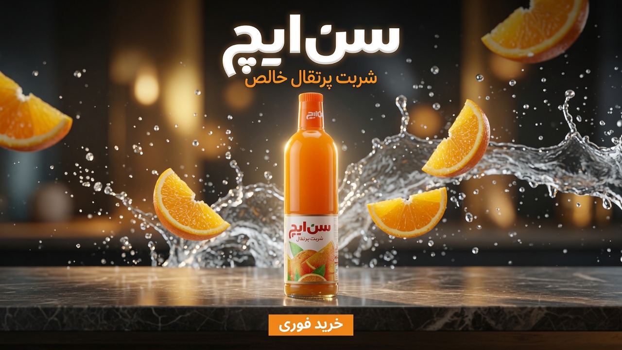 شربت پرتقال خالص