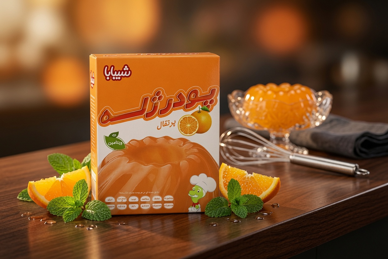 پودر ژله با طعم پرتقال
