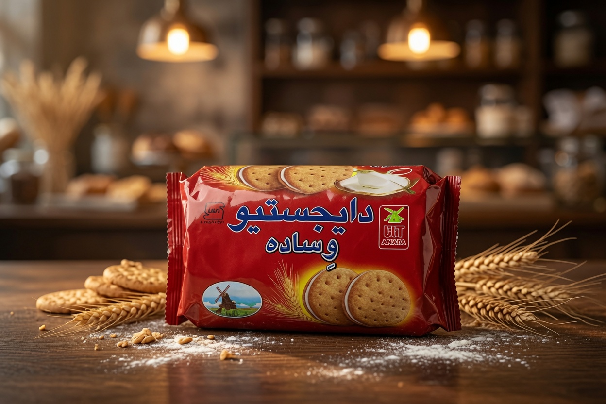بیسکویت دایجستیو ساده آنافا